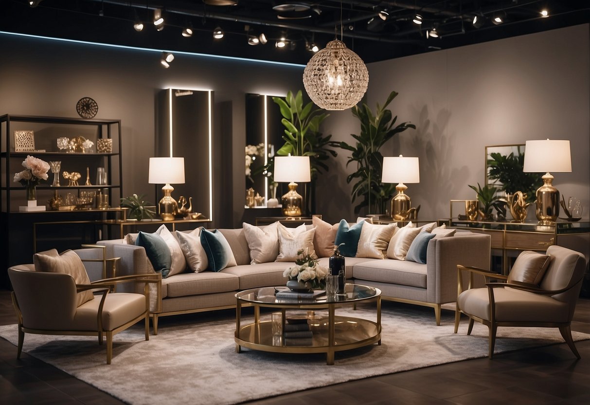 A showroom filled with elegant furniture pieces arranged in a stylish and inviting manner, showcasing the diverse collection of choice furniture sg