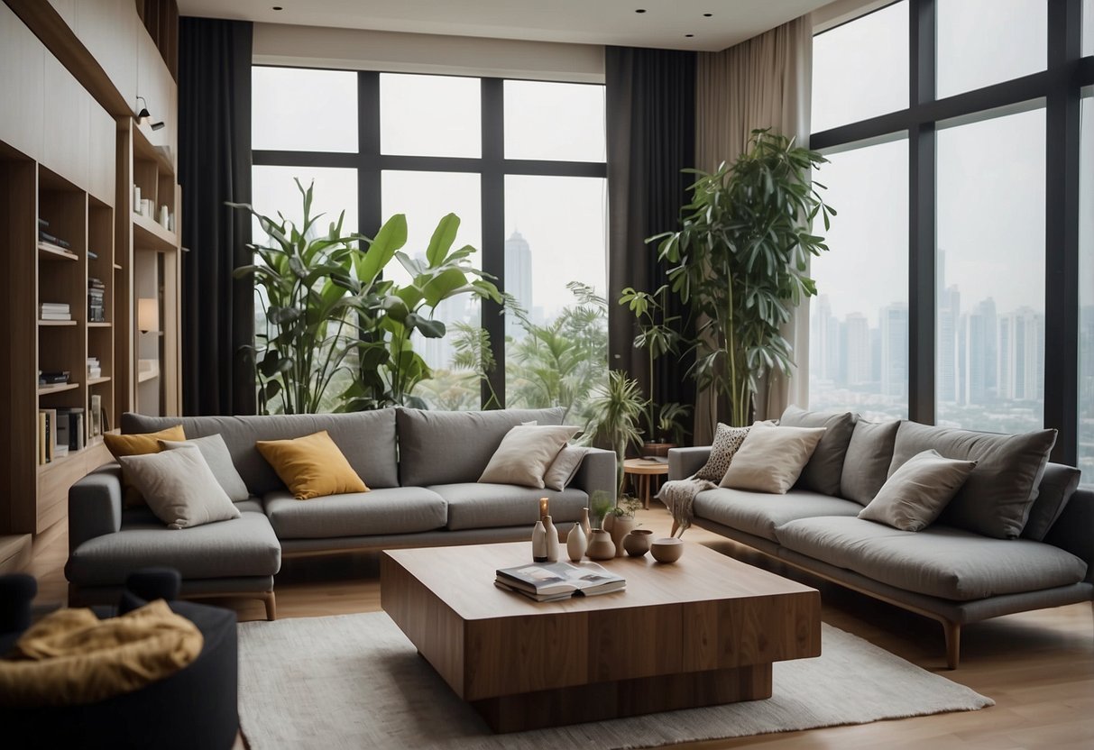 A cozy living room filled with modern furniture, showcasing top picks and reviews from Bedok
