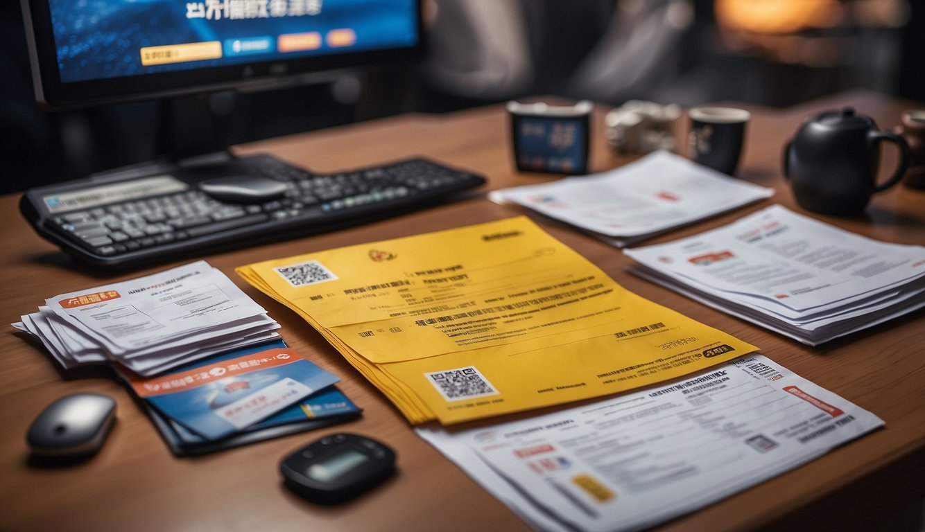 Player profiles and transfer documents scattered on a desk, with logos of Shandong Sports Lottery and Chongqing Yongchuan visible