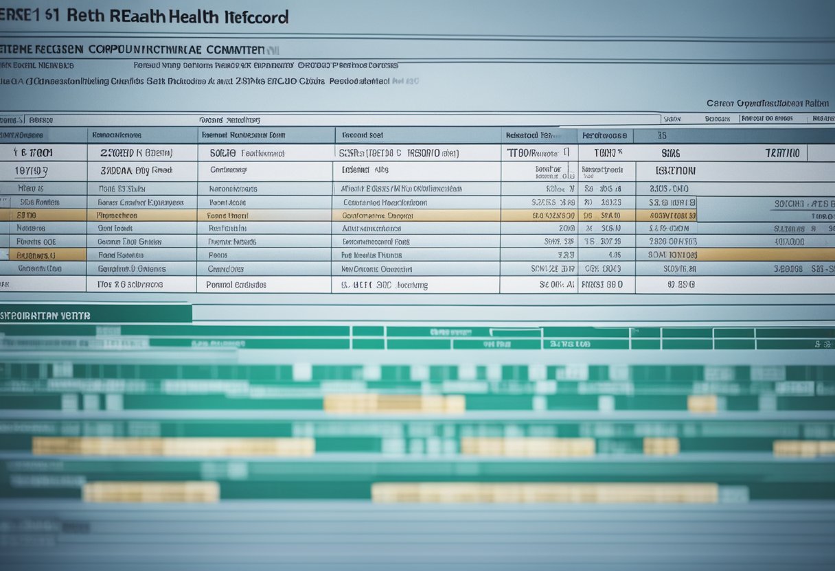 A computer screen displaying the Cerner Electronic Health Record interface, with various tabs and patient information visible
