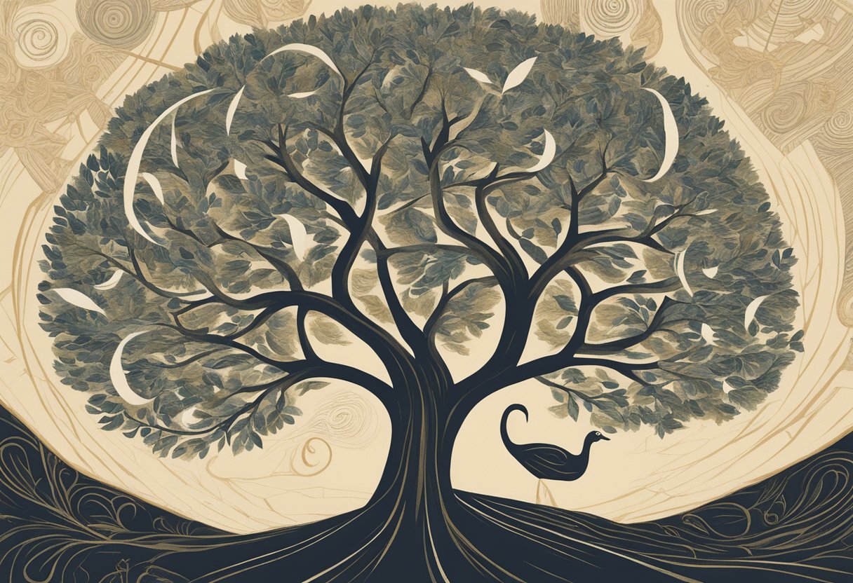 A tree grows from a small seed, surrounded by symbols of strength and resilience. A ribbon of hope weaves through the image, representing the journey of a cancer thriver