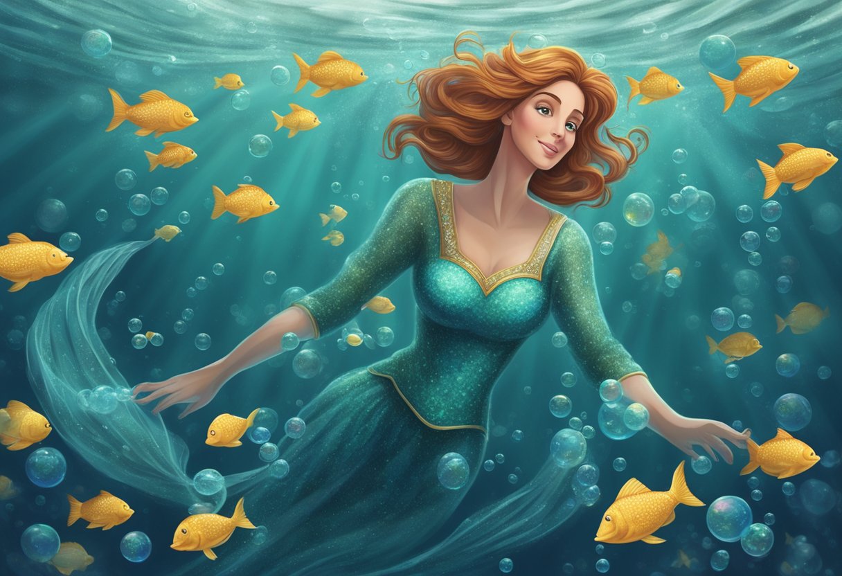 Ariel's mom vanished into the depths of the ocean, leaving behind only a shimmering trail of bubbles