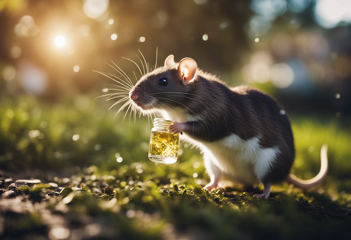 Rats fleeing from natural repellents in a cluttered environment