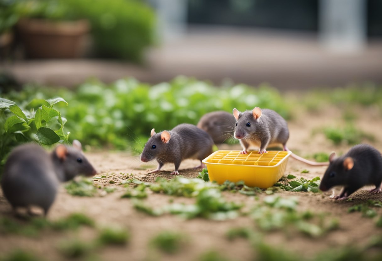 Rats scurrying away from removed food sources in 10 ways to get rid of them