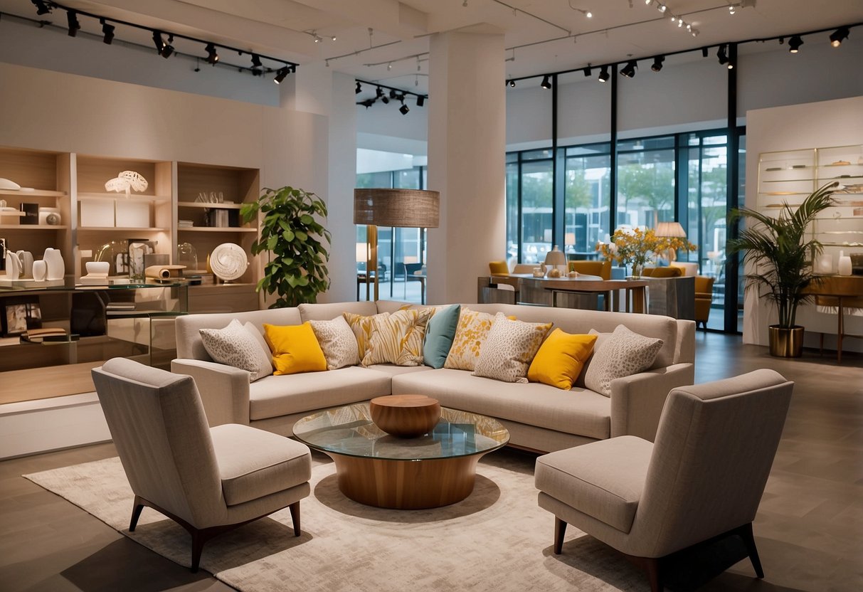 Dwell's Furniture Collections and Services: Showroom with modern furniture displays and design services