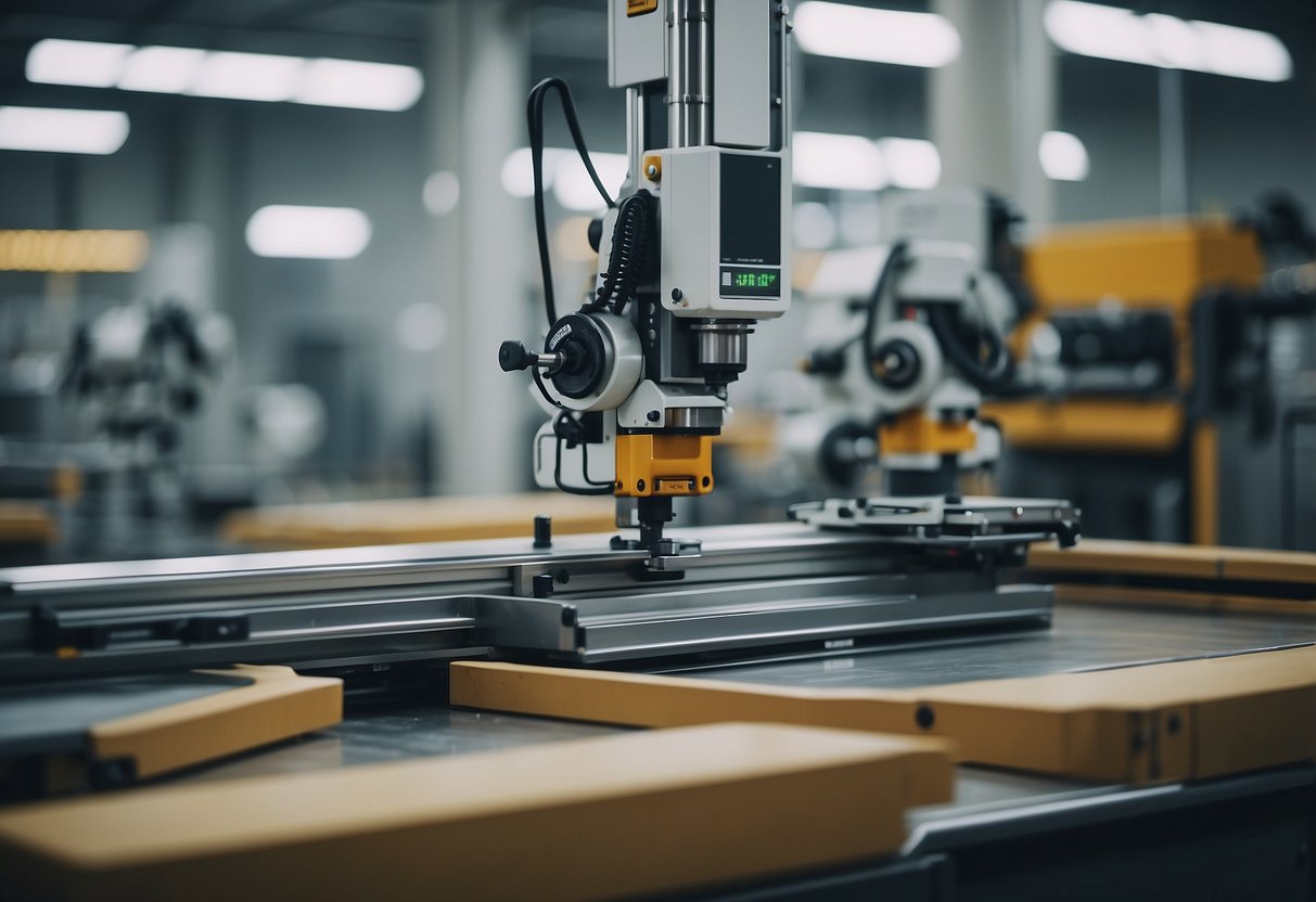 Dwell furniture being made in a modern factory with robotic assembly and precision machinery