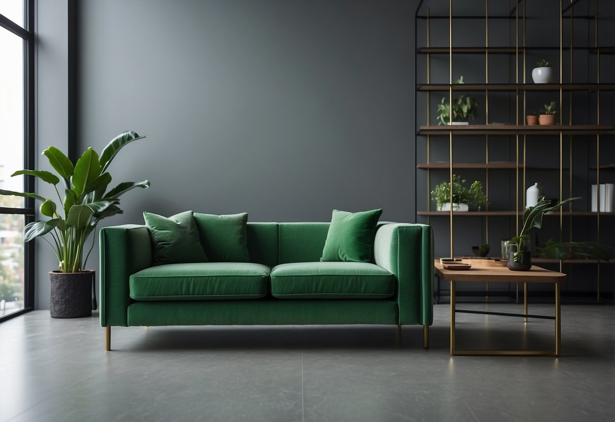 Grey Walls Green Furniture A Perfect Colour Combination for Your Home