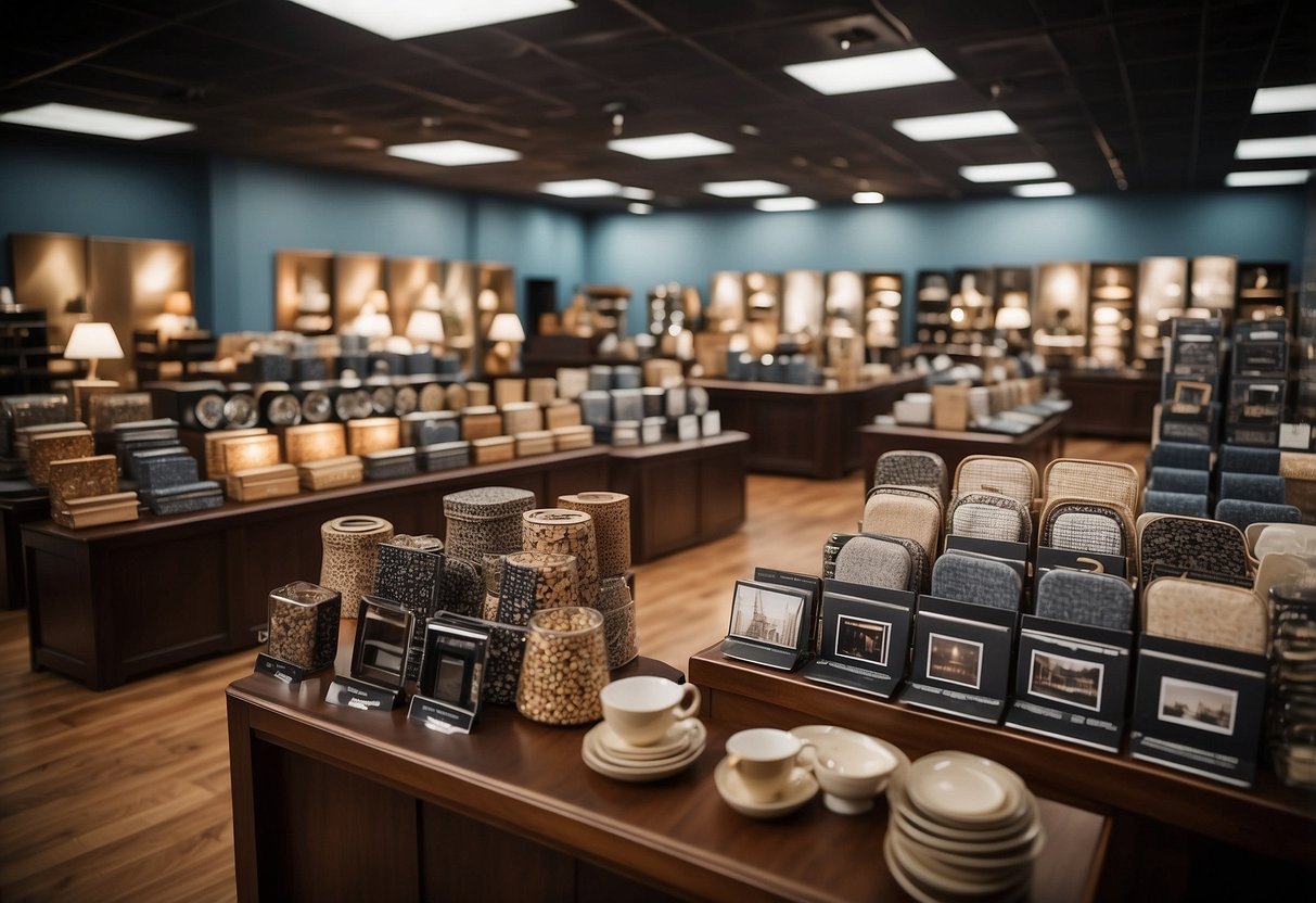 A showroom filled with various coaster furniture styles, from modern to traditional, arranged in attractive displays