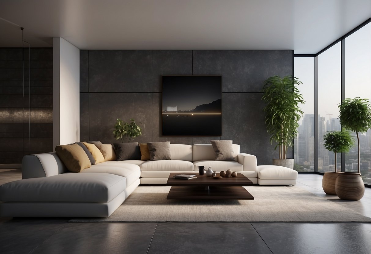 A room with empty space, a blank canvas for furniture