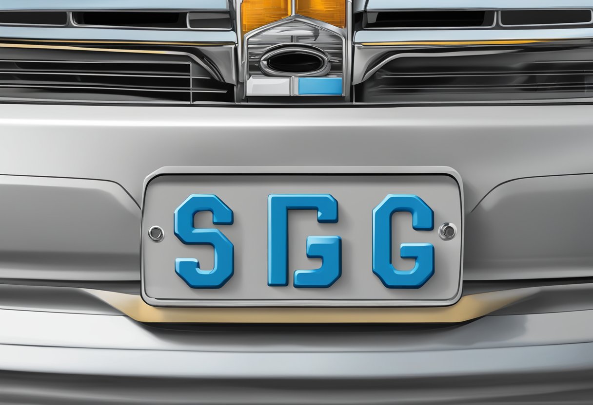 The license plate SHG and its meaning displayed on a car