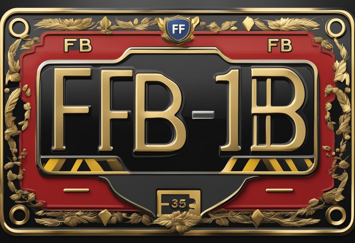 A German license plate with the letters "FFB" prominently displayed against a backdrop of the country's iconic black, red, and gold colors