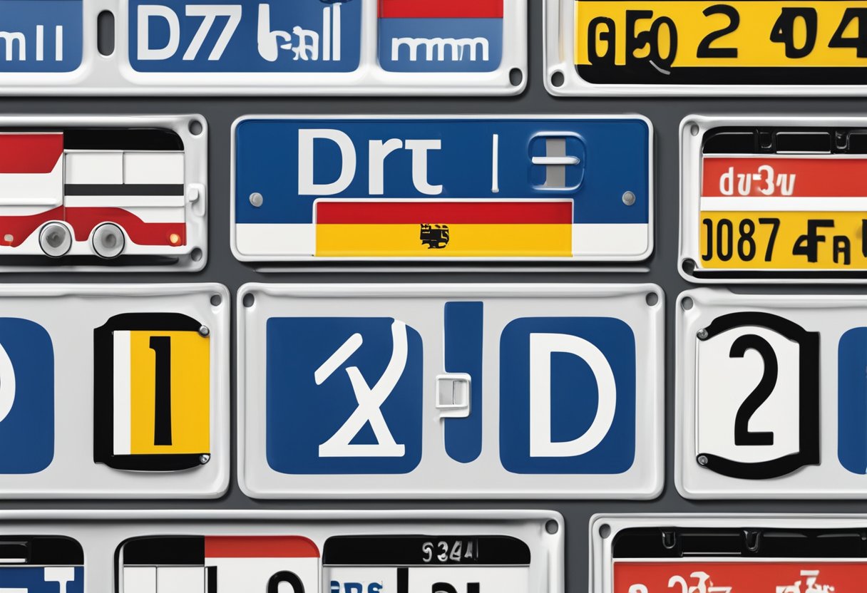 A German license plate with 'DI' clearly visible, surrounded by other vehicles