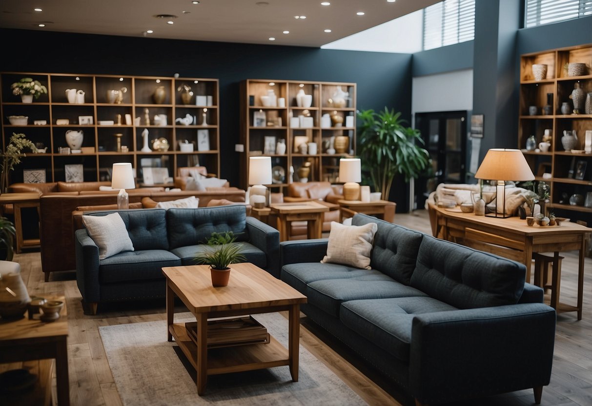 A busy furniture shop in Woodlands offers a range of services and exceptional customer experiences