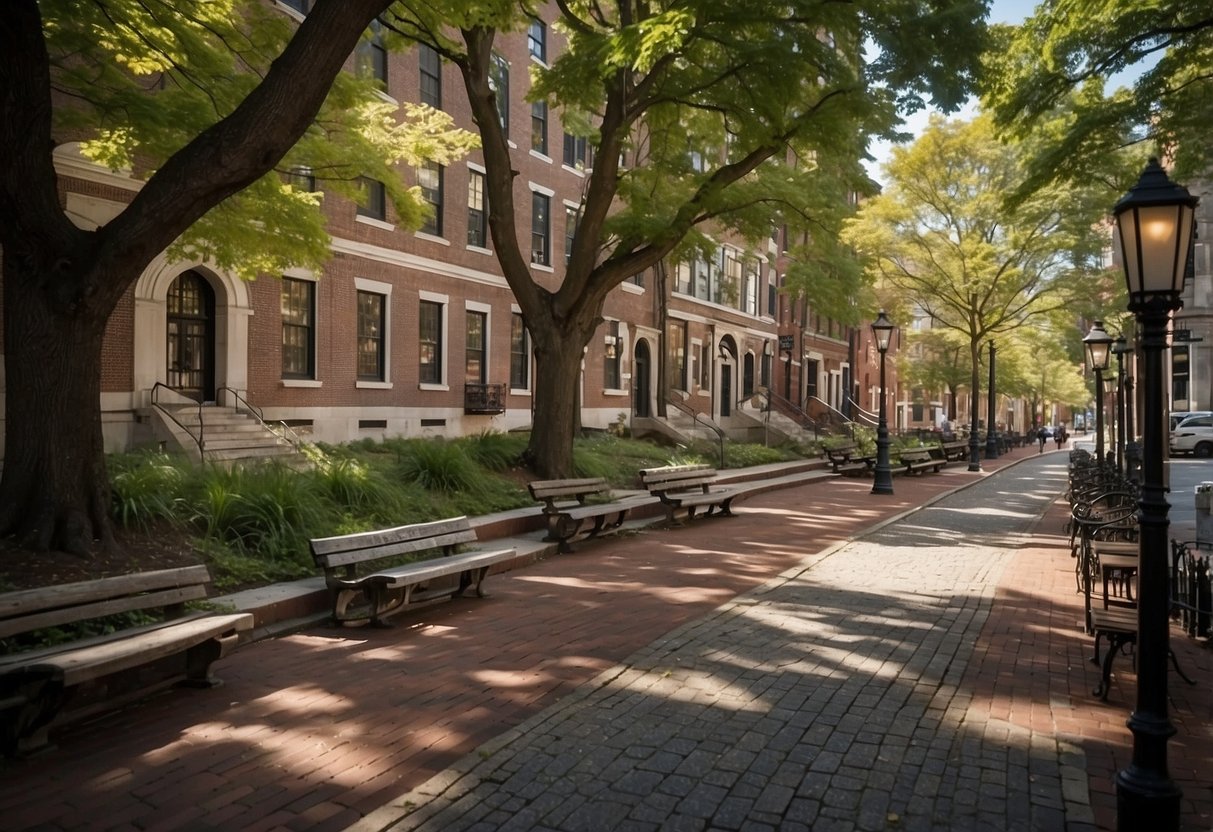 The Freedom Trail in Boston features 5 picnic spots with historical significance, perfect for an illustrated recreation