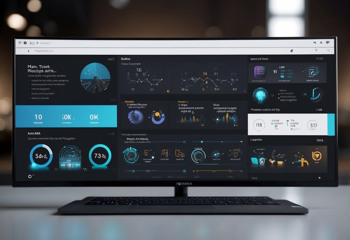 The scene shows 10 AI Figma plugins in action, demonstrating the benefits of using AI tools in the design software. Visual representations of the plugins are highlighted, showcasing their functionality and impact on the design process