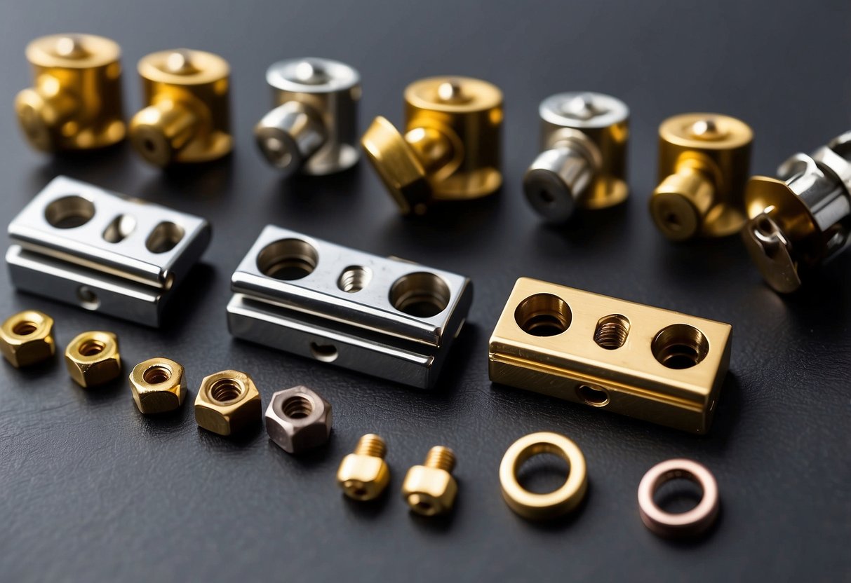 Various furniture catches in use: latch, bolt, hook, and magnet