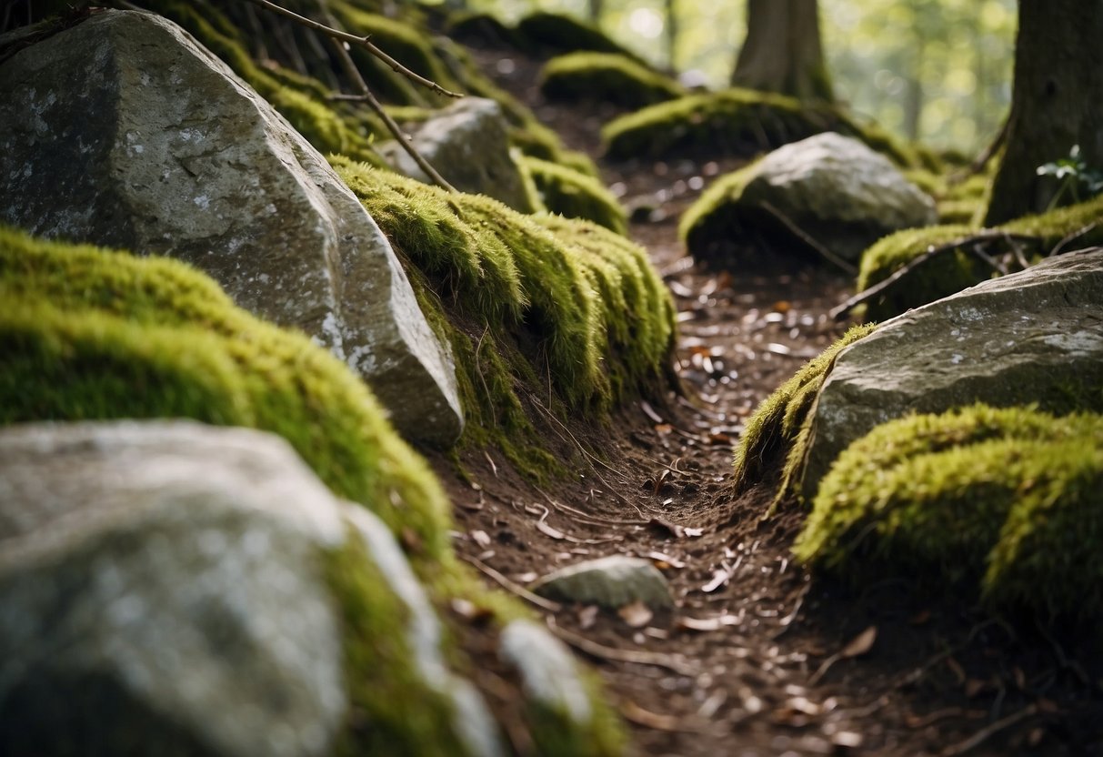 Trail hazards: rocks, roots, and uneven terrain. Emergency tips: carry a first aid kit, stay calm, and call for help if needed