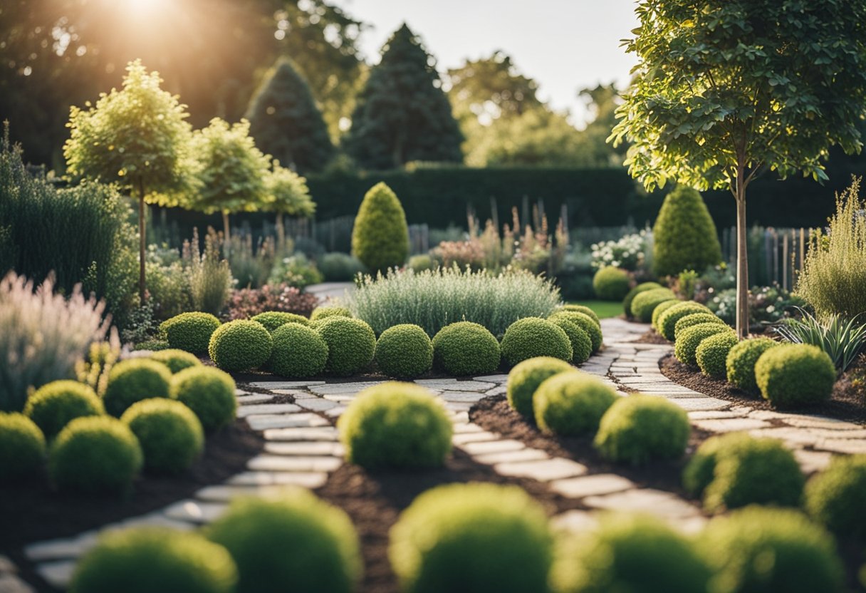 A garden area being transformed into a family paradise through planning and landscaping