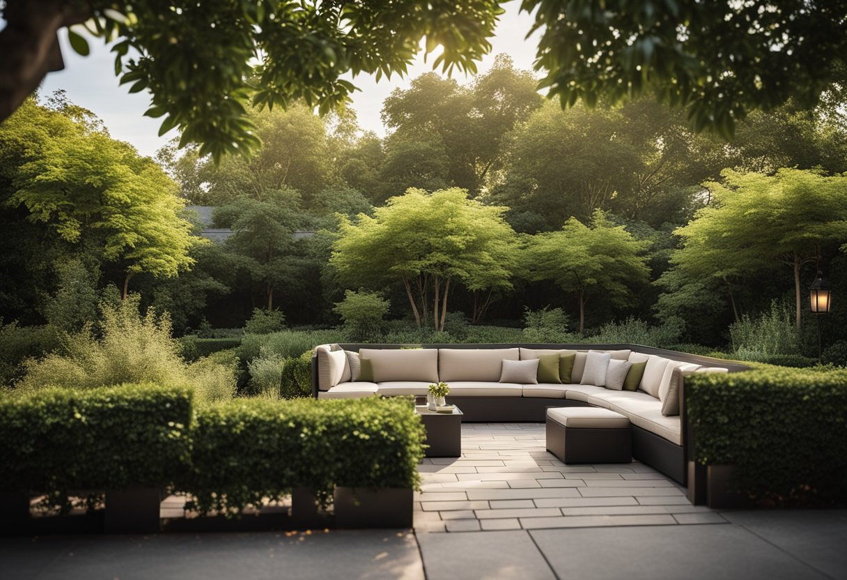 A welcoming and user-friendly outdoor space with comfortable seating, lush greenery, and well-lit pathways