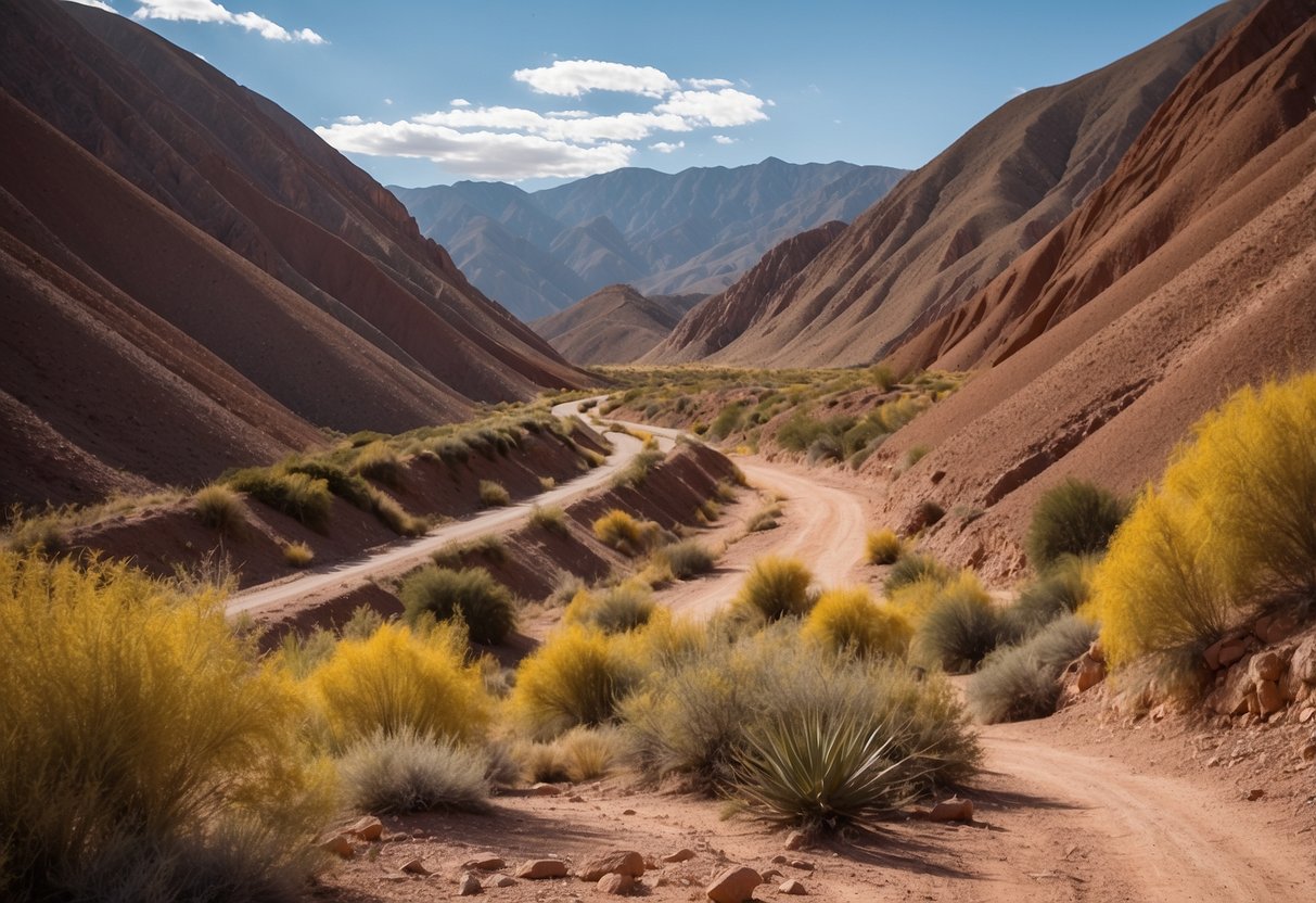 The Quebrada de Humahuaca, Argentina, reveals stunning landscapes and vibrant colors, perfect for illustrating the 10 best horseback riding routes in South America