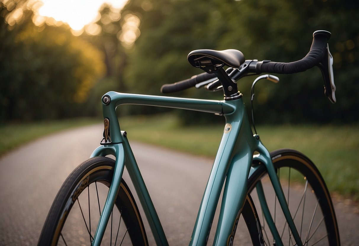 A sleek, modern bicycle seat, the Brooks Cambium C17 Carved, sits atop a minimalist bike frame, ready for a smooth ride