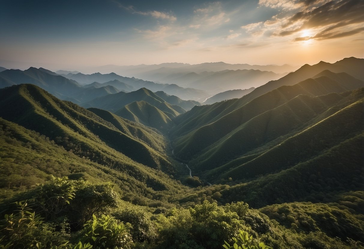 Lush green mountains of Khun Tan Range, winding trails, and breathtaking views