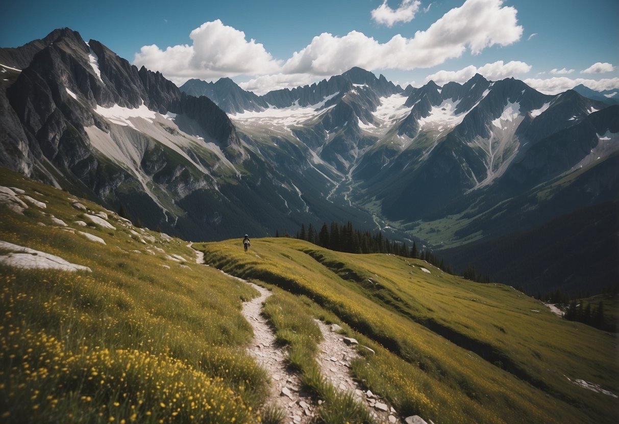 Lush green valleys, towering snow-capped peaks, and crystal-clear alpine lakes surround the rugged, winding trails of the 10 most beautiful alpine climbing routes