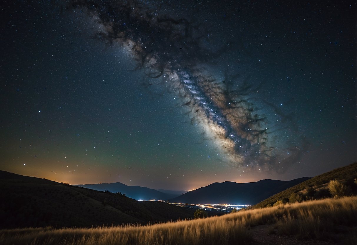 The night sky over Prespes National Park, Greece, showcasing the Milky Way and countless stars, providing a breathtaking stargazing experience