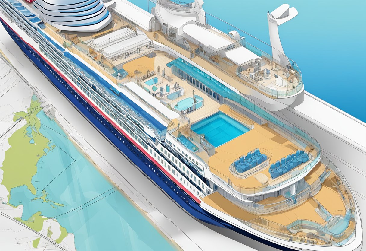 A cruise ship ticket being booked and planned, with the Aida Vario all-inclusive package highlighted