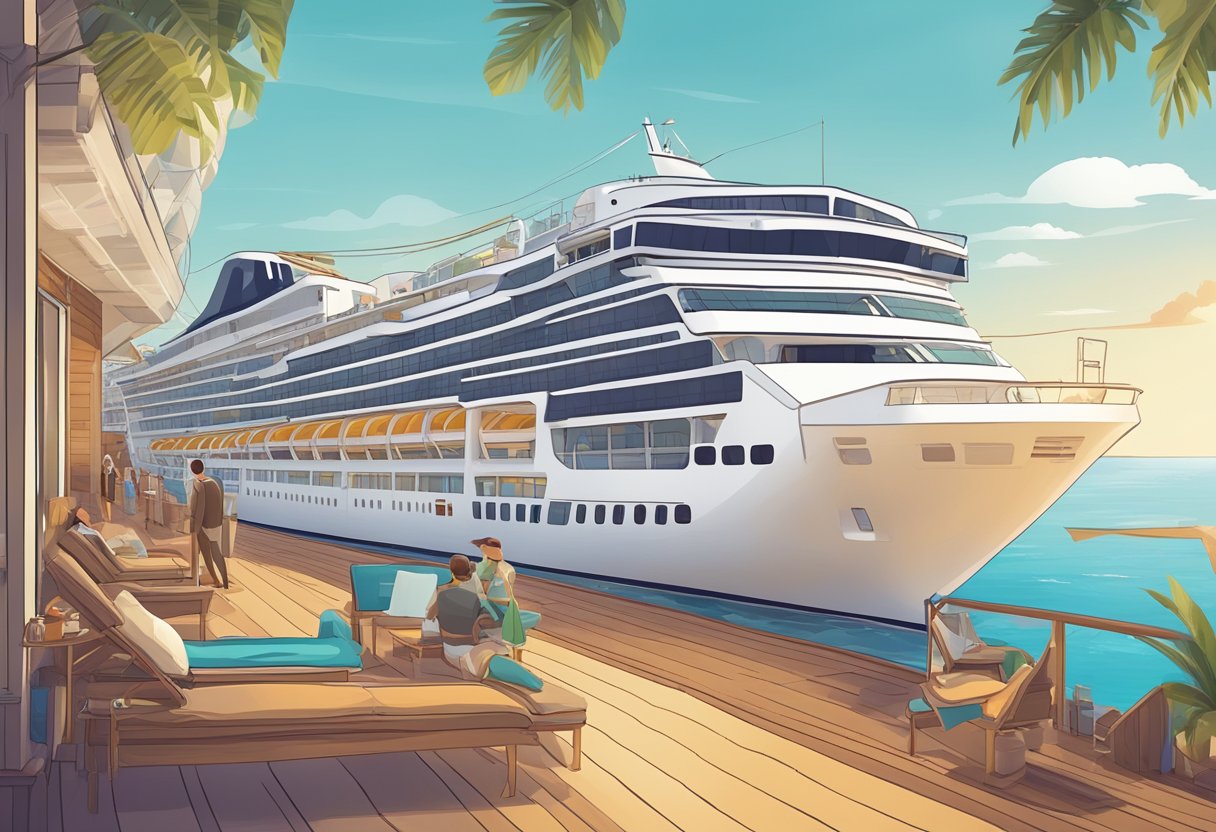 A scene of rebooking AIDA cruise pricing and cabin categories for a cheaper trip, with a focus on the booking process and available options