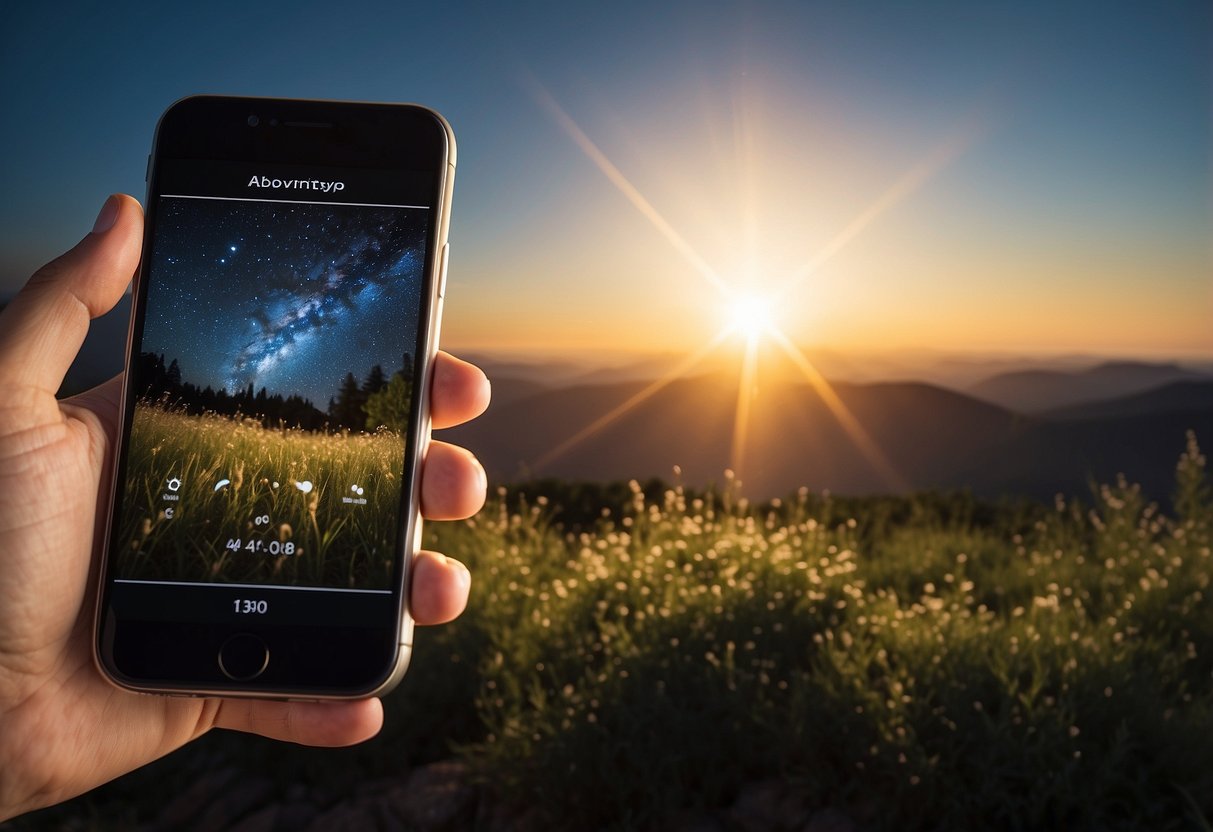 An app adjusts screen brightness. Tips for avoiding stargazing eye strain