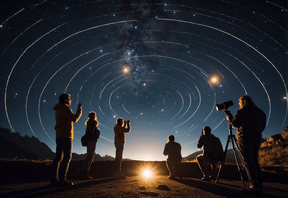 Ancient astronomers observe stars, planets, and galaxies. They map constellations and record movements of celestial bodies. They make groundbreaking discoveries in astronomy