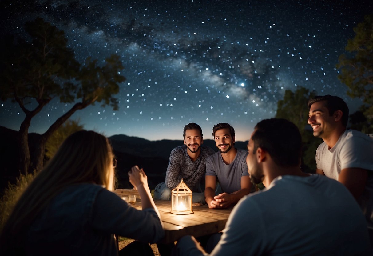 A group of people gather online, sharing their passion for stargazing. They discuss their favorite constellations and share tips for capturing the best views of the night sky