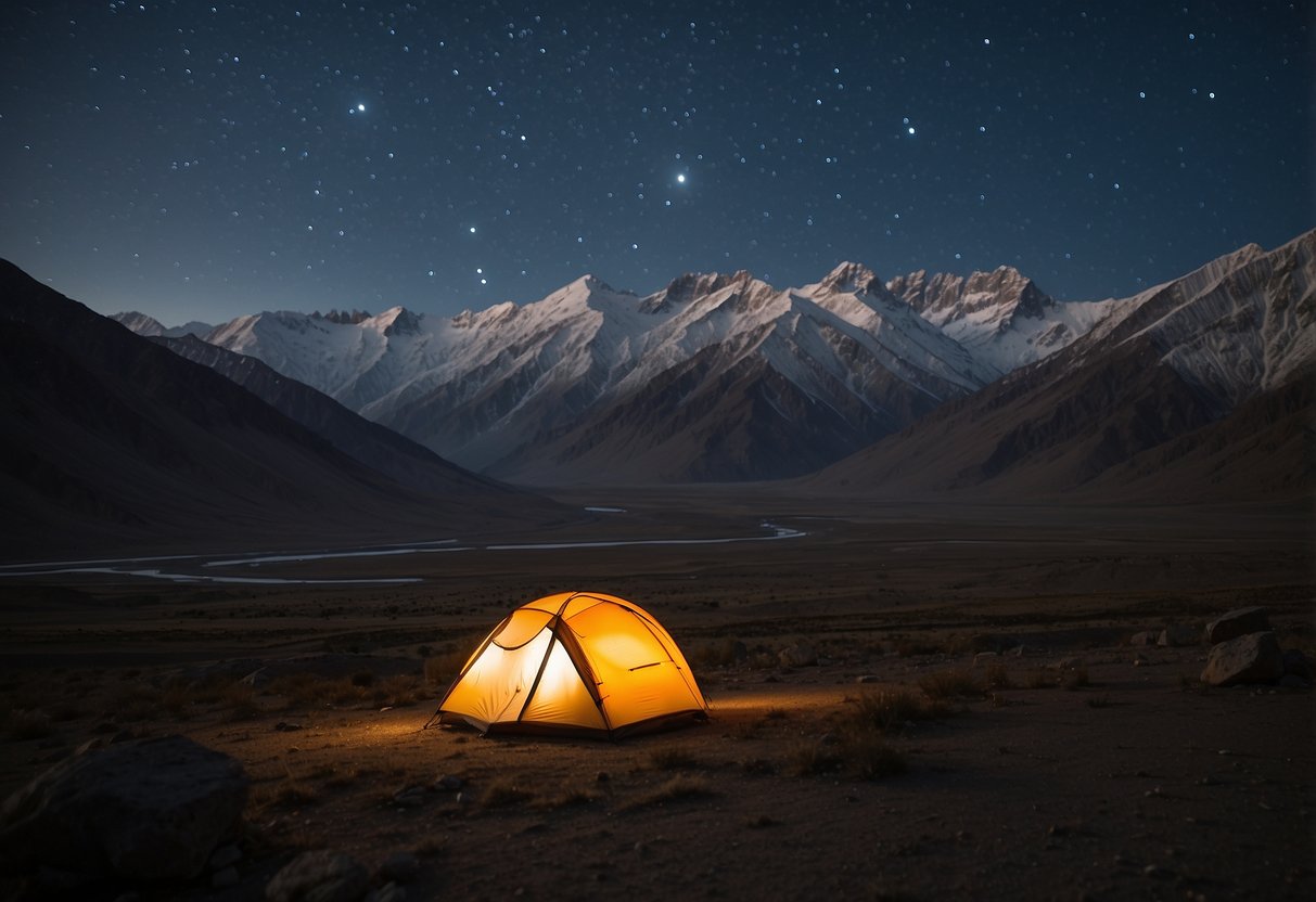 The vast, rugged landscape of the Wakhan Corridor in Afghanistan, with clear skies and minimal light pollution, perfect for stargazing