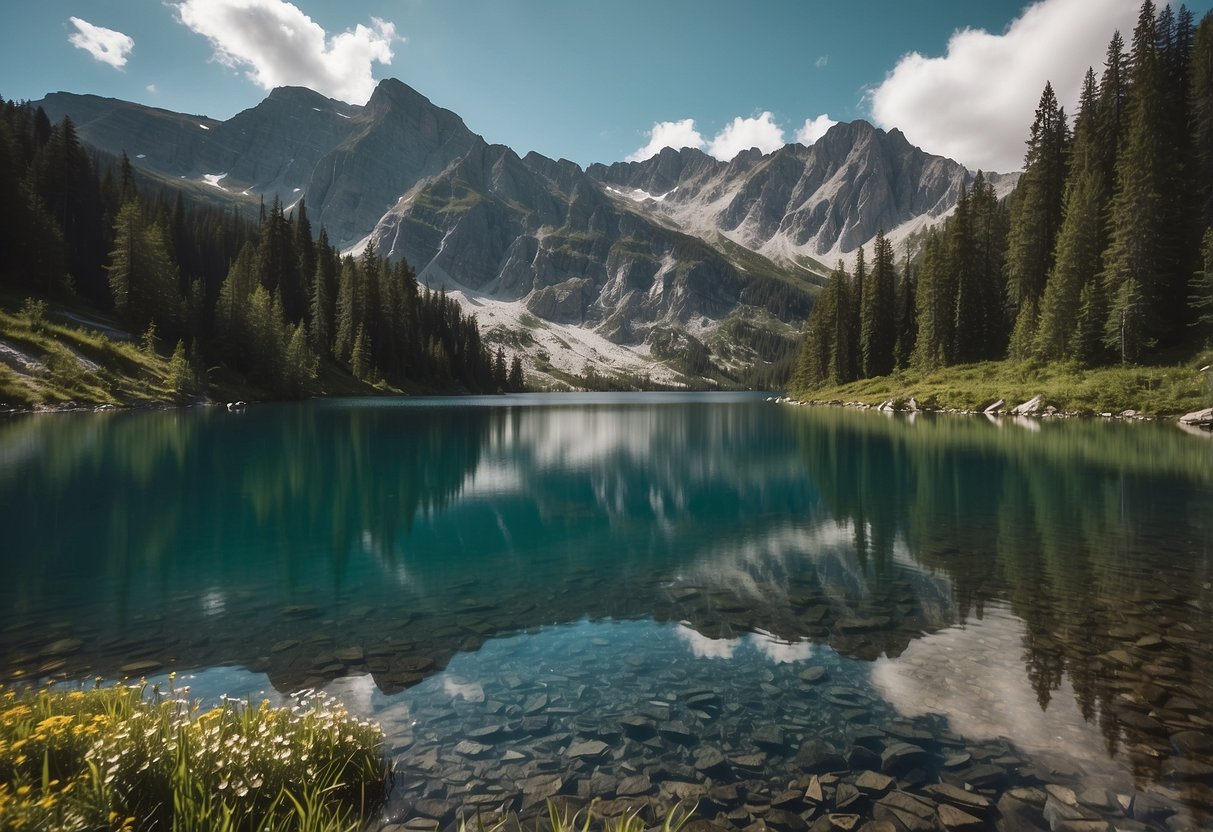 Crystal clear lakes reflect towering mountains and lush greenery along the 10 most beautiful alpine boating routes