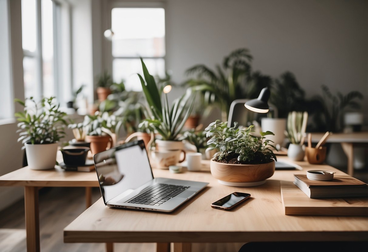 Olivia Lee's design philosophy: a clutter-free workspace, minimalist furniture, and natural materials