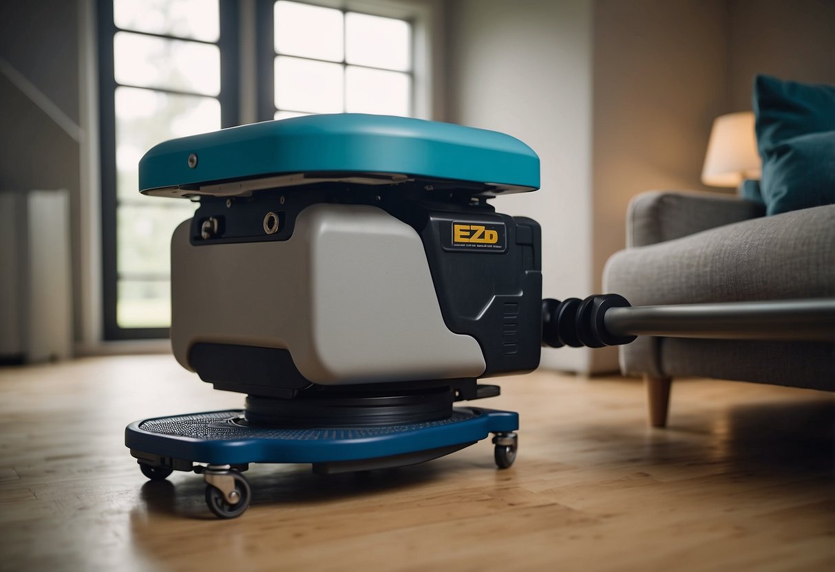 The EZ Moves Powermaxx furniture lifter effortlessly raises heavy furniture off the ground
