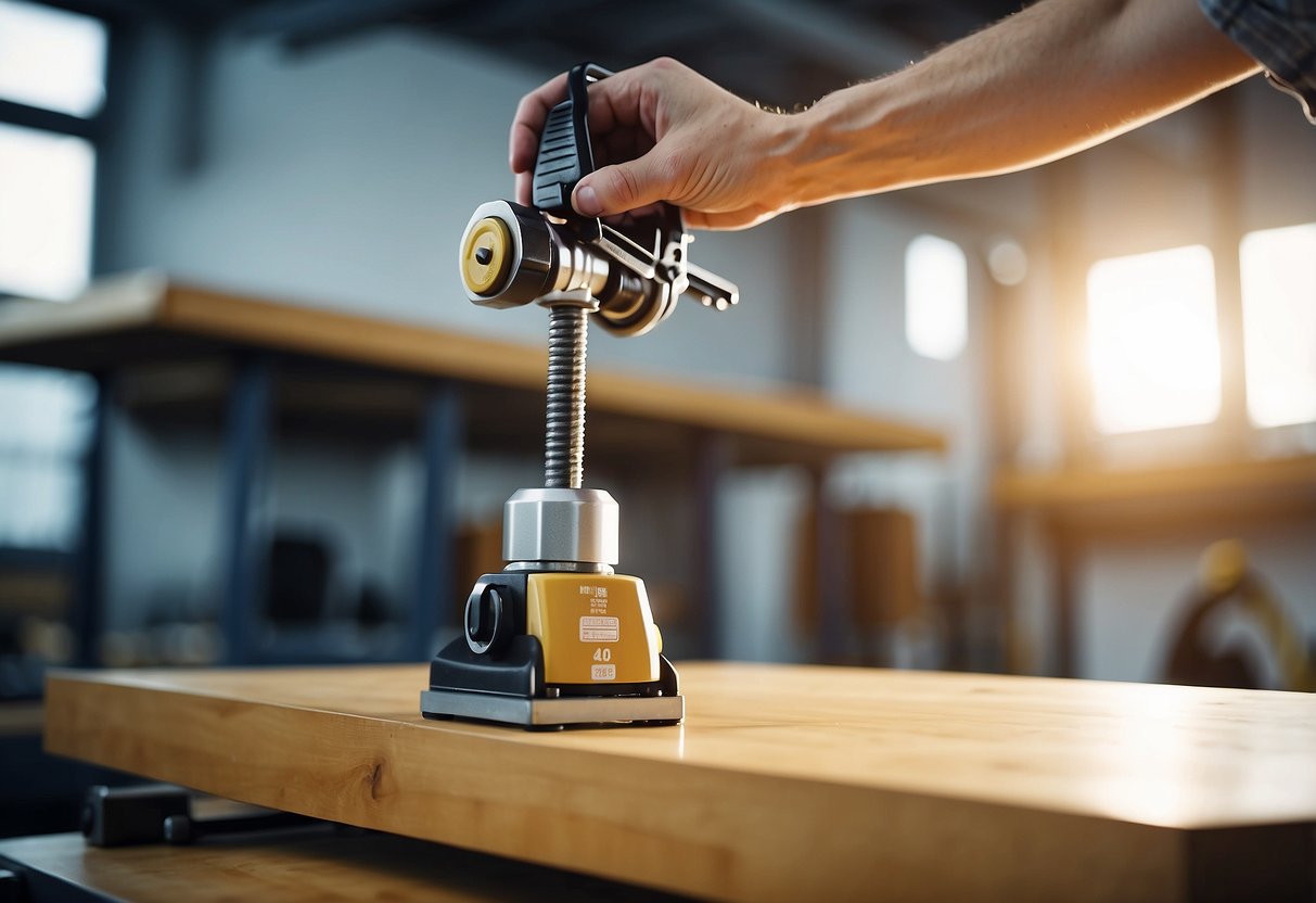 A furniture lifter tool lifting a heavy piece of furniture with ease