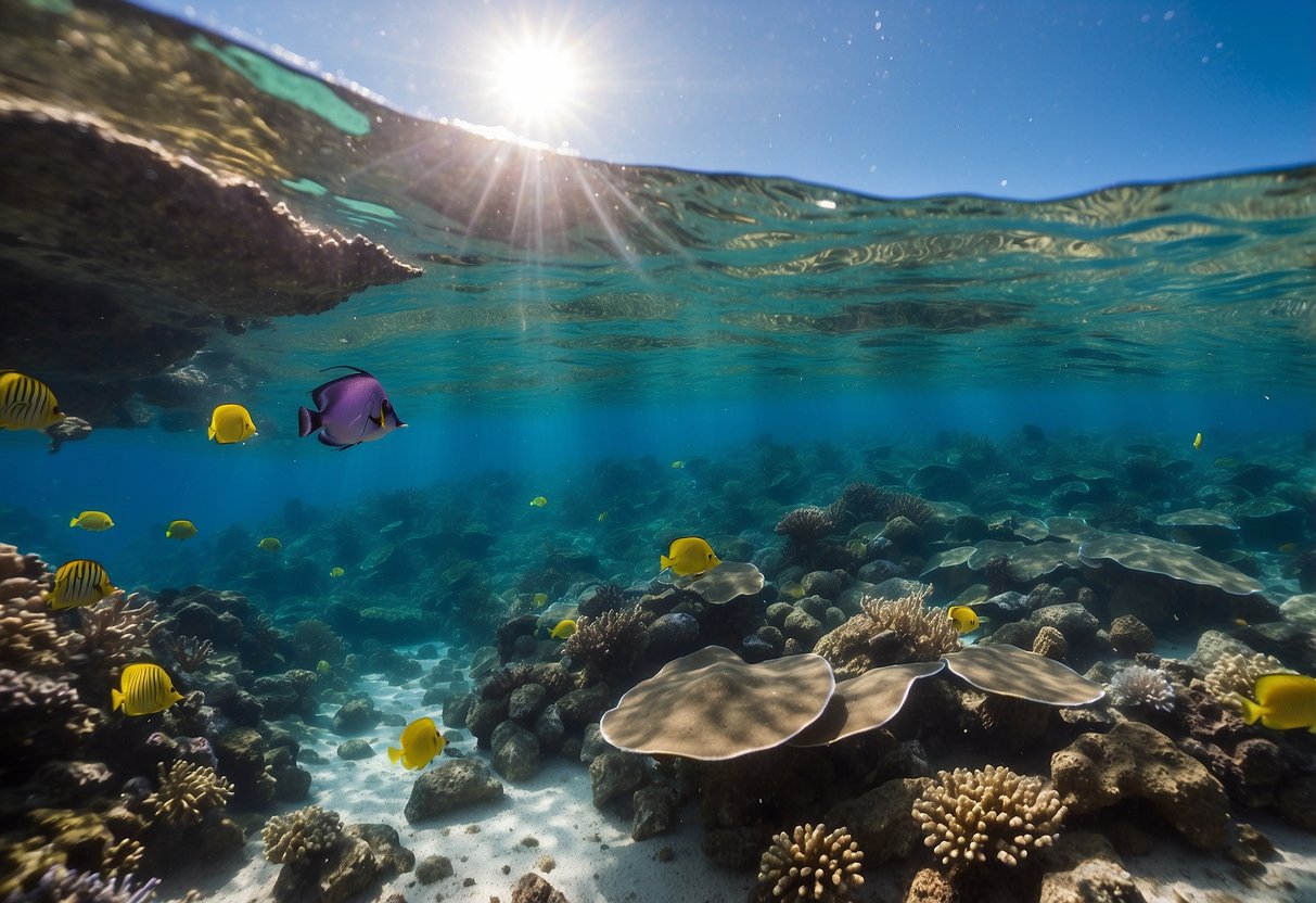 Crystal clear waters of Kona, Hawaii, teeming with colorful marine life and vibrant coral reefs, create the perfect setting for beginner scuba divers