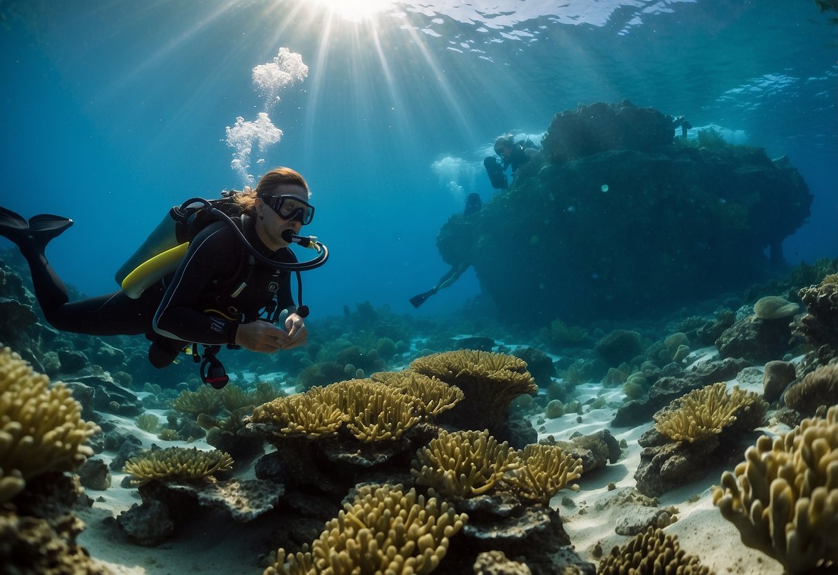 A scuba diver follows Budget Airlines' 7 tips: packing light, booking in advance, and seeking affordable dive destinations