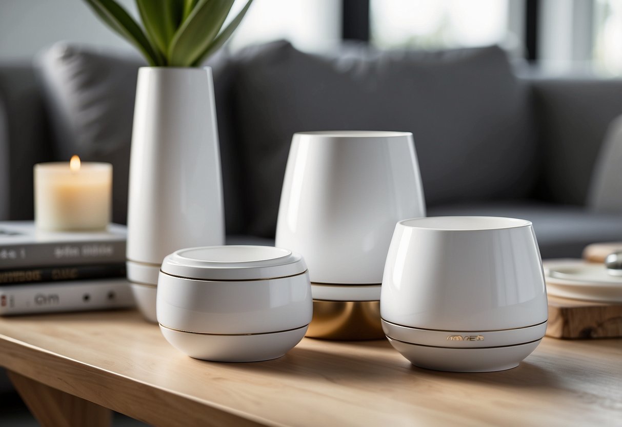 White furniture risers being purchased and customized with accessories and decor to elevate and enhance the overall look and functionality of the furniture