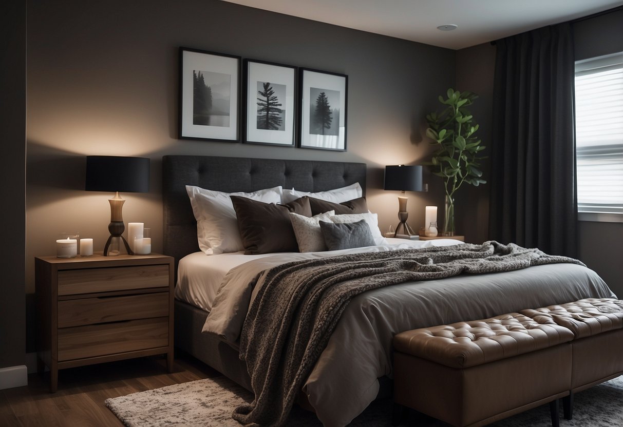 Brown Bedroom Furniture with Grey Walls A Perfect Match Kaizenaire