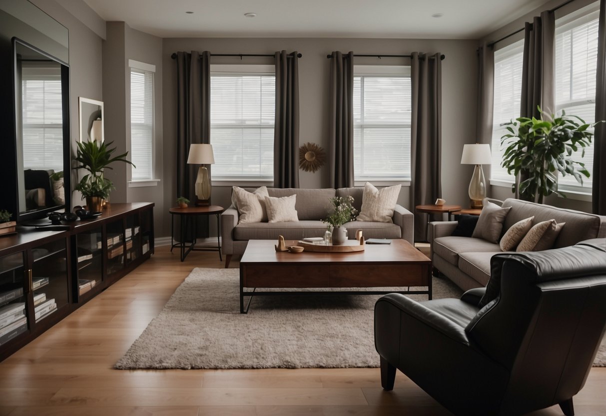 A spacious and well-lit room with comfortable and easy-to-clean furniture, including reclining chairs, bedside tables, and sturdy, non-slip flooring
