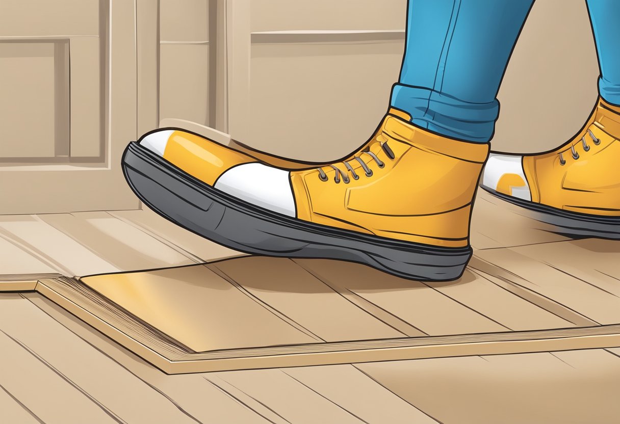Rubber furniture feet grip the floor, protecting surfaces and reducing noise
