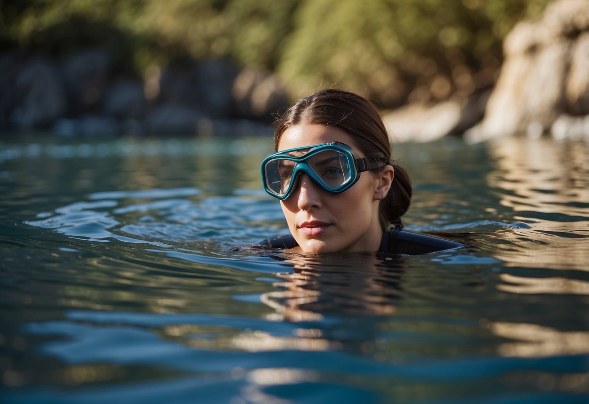 Snorkeler enters water without listening to safety instructions, ignoring common mistakes