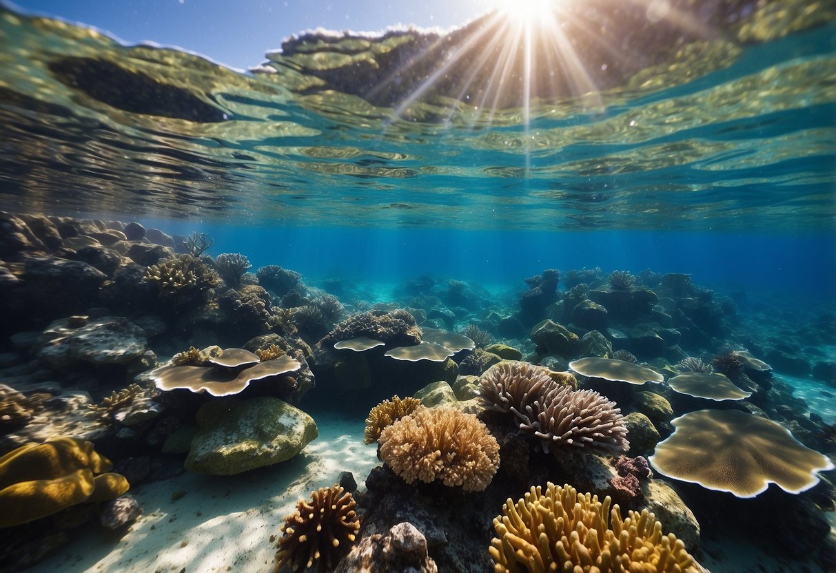 Crystal clear waters reveal colorful marine life, rocky seabeds, and vibrant coral reefs along Canada's 10 scenic snorkeling routes