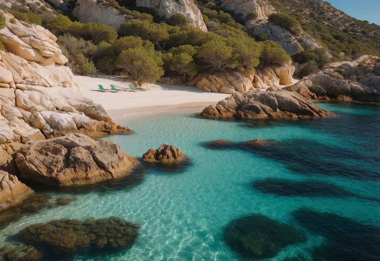 bellissima spiaggia in sardegna la cala coticcio, una delle migliori spiagge segrete