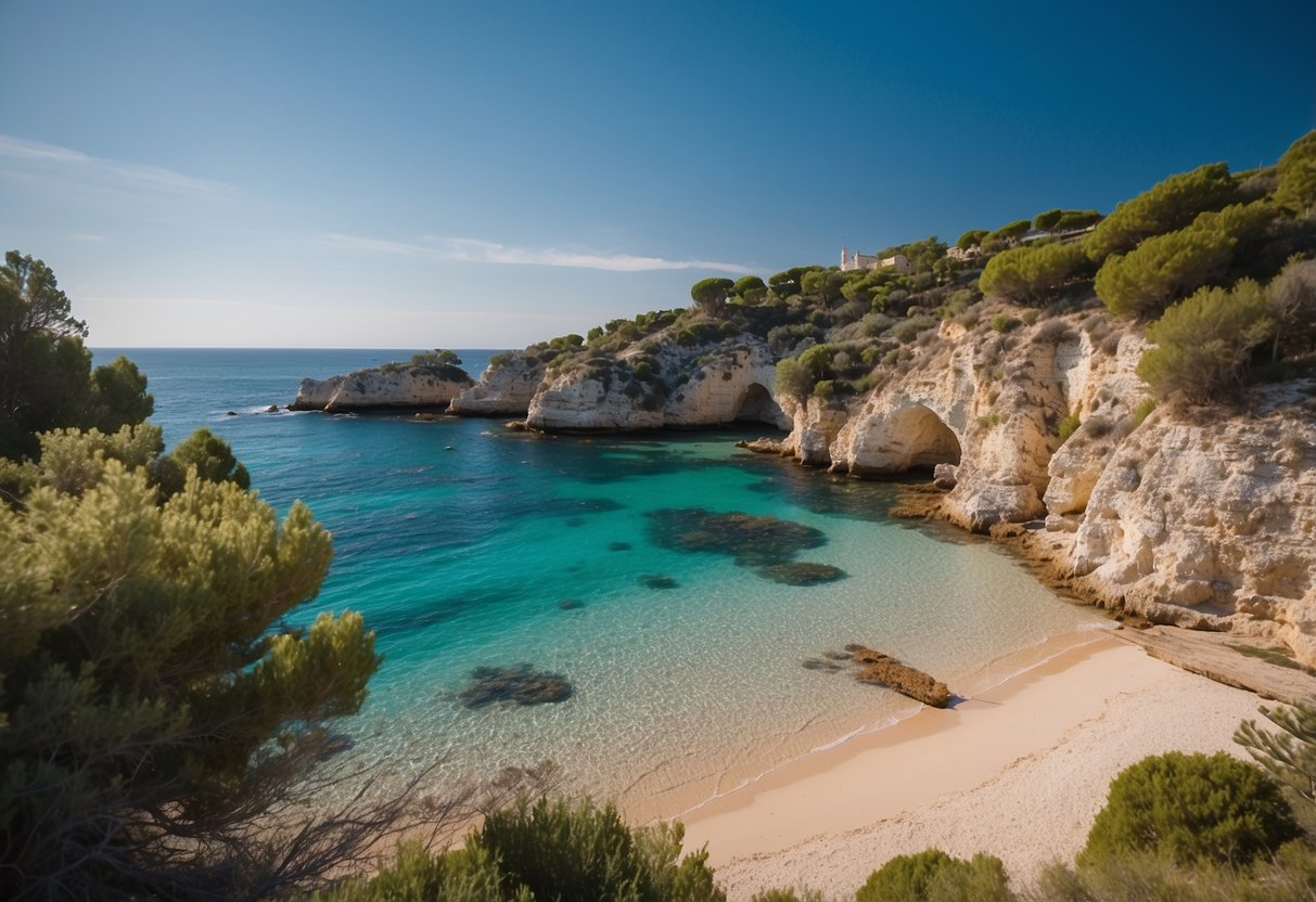 spiaggioa di porto selvaggio, la migliore spiaggia segreta in puglia
