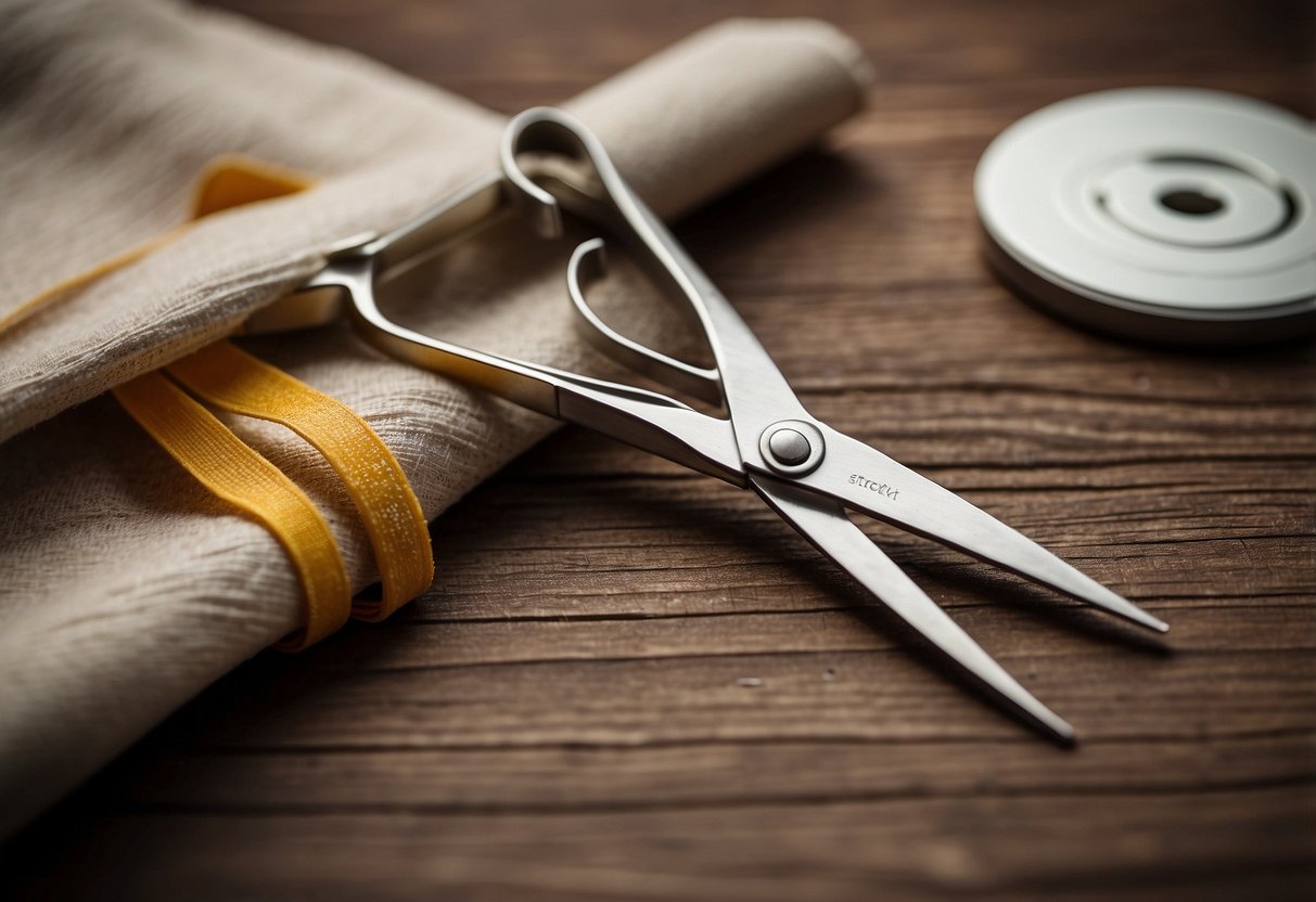 Scissors cut bandage for birdwatching first aid kit