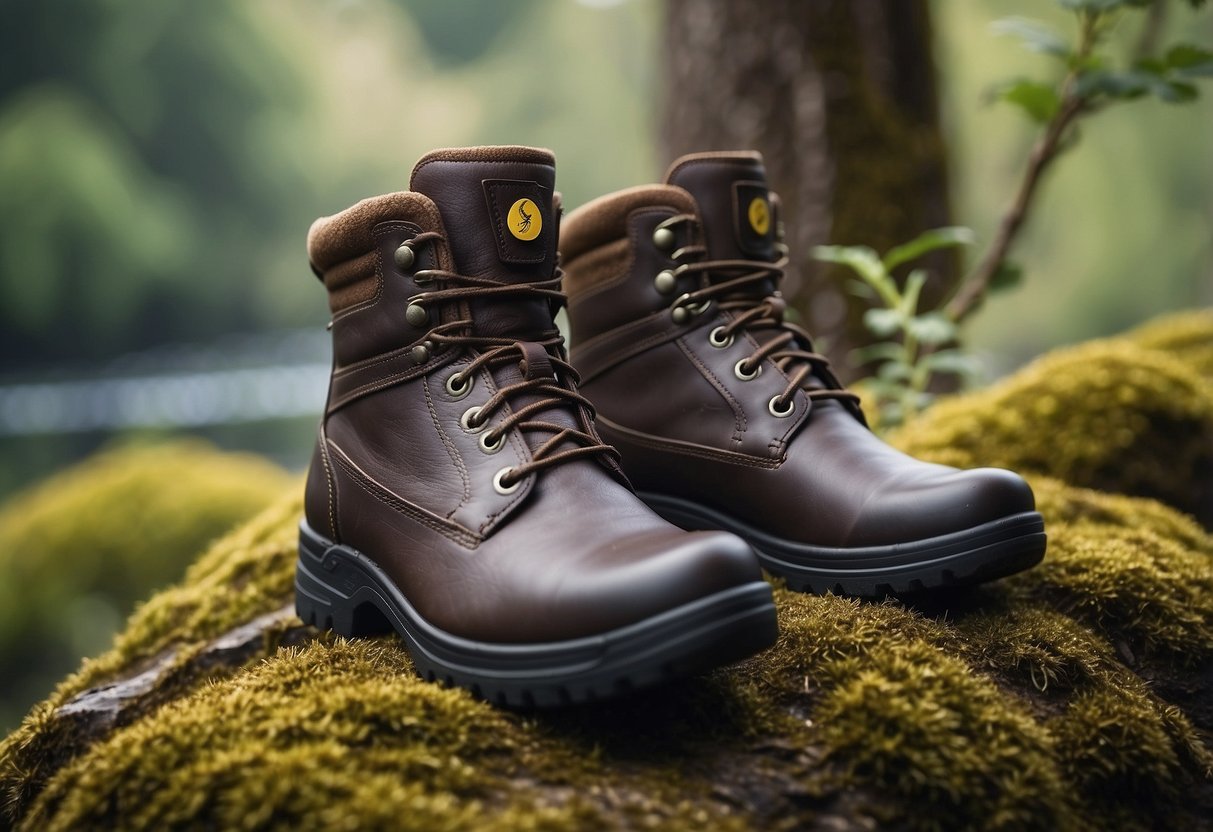 Comfortable bird watching boots displayed with nature background and bird illustrations. Top 5 boots featured with key comfort features highlighted